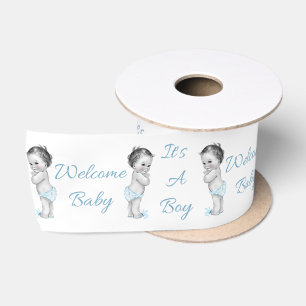Vintager Baby Boy Es ist ein Boy-3-Zoll-Band Satinband