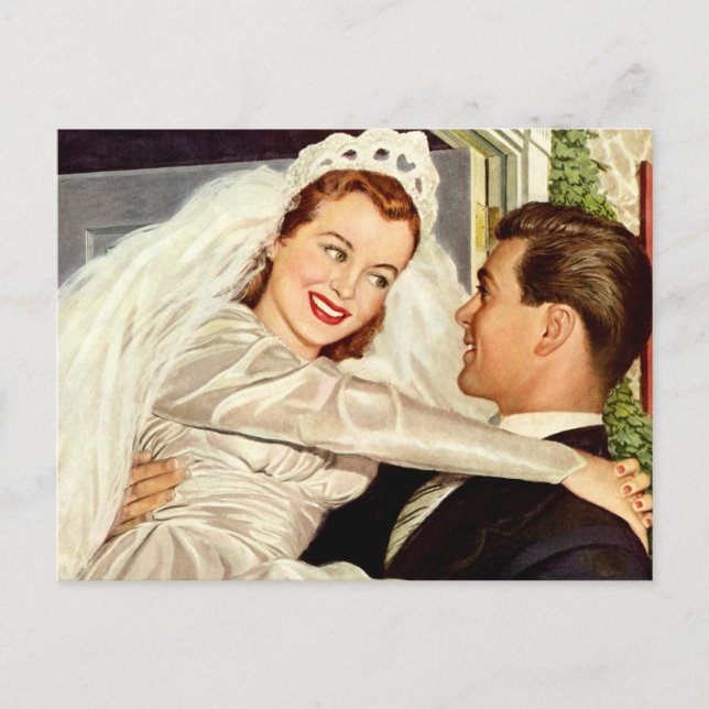 Vintager Bachelorm, Adressenwechsel Ankündigungspostkarte (Vorderseite)