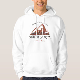Vintager Badlands-Nationalpark Süd-Dakota Hoodie