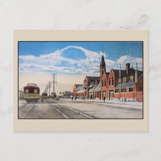 Vintager Bahnhof Gewerkschaft Ogden Utah Postkarte