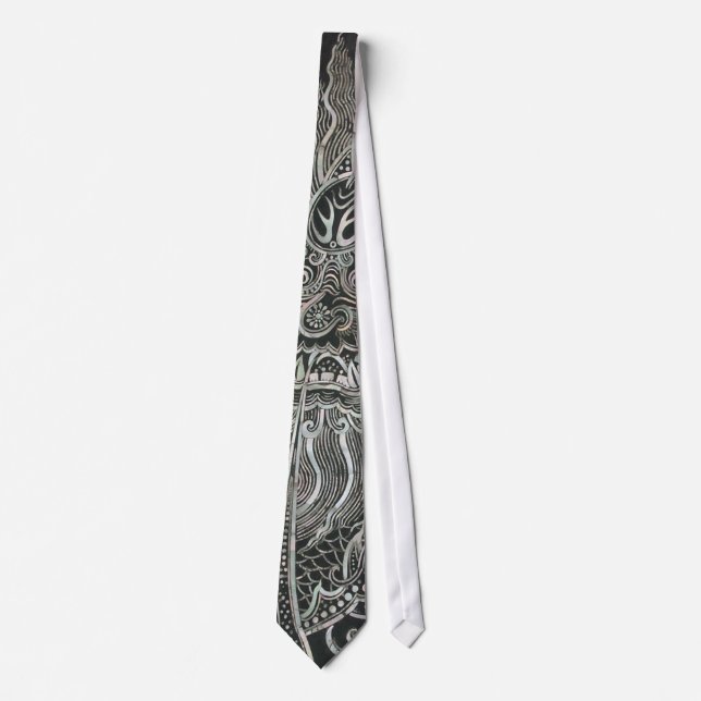 Vintager Bangkok-Drache Krawatte (Vorderseite)
