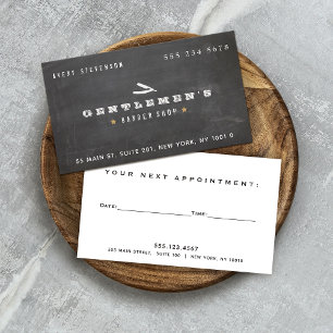 Vintager Barbershop Direkter Razorplatz aber Visitenkarte