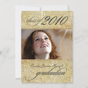 Vintager BarockDamaskus-Abschluss Einladung