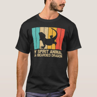 Vintager Bartdrache für Männer Frauen Kinder Repti T-Shirt