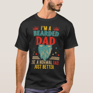 Vintager bärtiger Vater Definition einfach besser  T-Shirt