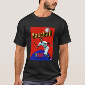 Vintager Baseball-Handels-Karten-Wachs-Satz T-Shirt
