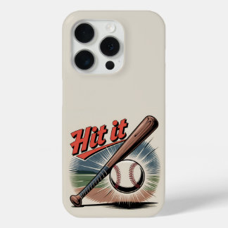 Vintager Baseball "Hit It" Retro Sports Case-Mate iPhone Hülle