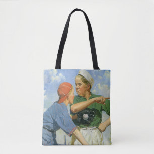 Vintager Baseball, Kinder, Sportler Tasche
