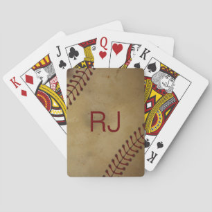 Vintager Baseball mit Name Spielkarten