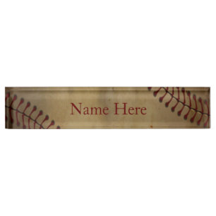 Vintager Baseball Namensplakette