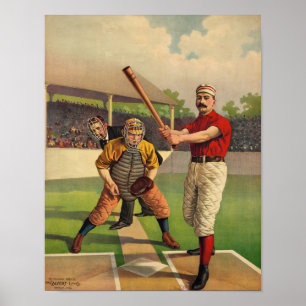 Vintager Baseball Poster