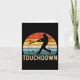 Vintager Baseball Touchdown Batter Player Funny Ba Karte