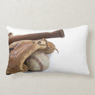 Vintager Baseball und Schläger Lendenkissen