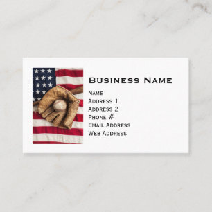 Vintager Baseball Visitenkarte