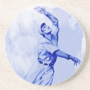 Vintager Baseballfeldsandstein-Untersetzer Sandstein Untersetzer