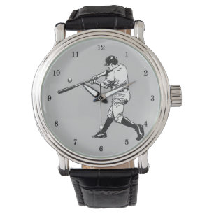 Vintager Baseballspieler Armbanduhr