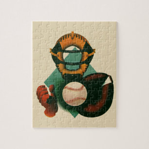 Vintager Baseballspieler, Mitt