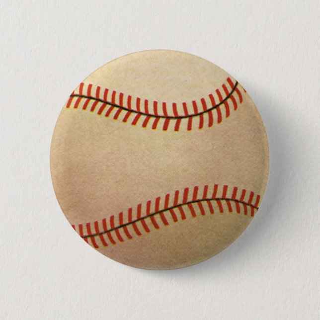 Vintager Baseballspieler, Mitt Button (Vorderseite)