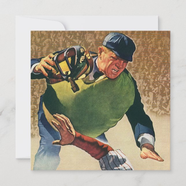 Vintager Baseballspieler, Umpire (Vorderseite)
