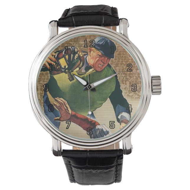 Vintager Baseballspieler, Umpire Armbanduhr (Vorderseite)