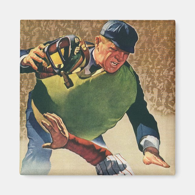 Vintager Baseballspieler, Umpire Magnet (Vorne)