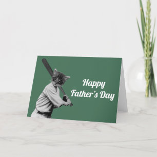 Vintager Baseballtag Feiertagskarte