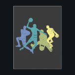 Vintager Basketball-Spieler Tricks Ball Sport Love Postkarte<br><div class="desc">Das perfekte Basketballgeschenk für Basketballspieler,  Frauen,  Männer,  Jungen,  Mädchen. Ideal für Basketball-Teams,  Basketball-Athleten und Fans. Vintager Basketball Spieler Tricks Ball Sport Lover.</div>