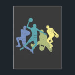 Vintager Basketball-Spieler Tricks Ball Sport Love Postkarte<br><div class="desc">Das perfekte Basketballgeschenk für Basketballspieler,  Frauen,  Männer,  Jungen,  Mädchen. Ideal für Basketball-Teams,  Basketball-Athleten und Fans. Vintager Basketball Spieler Tricks Ball Sport Lover.</div>