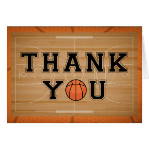 Vintager Basketball Vielen Dank