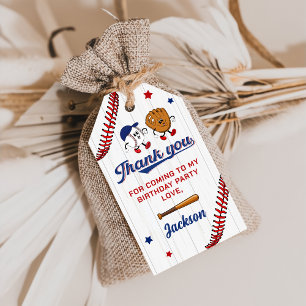 Vintager Batter Up Baseball Geburtstagsgeschenk-Ta Geschenkanhänger