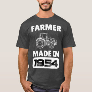 Vintager Bauer Geboren 1954 69 Jahre alte Väter D T-Shirt