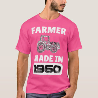 Vintager Bauer Geboren 1960 63 Jahre alte Väter D T-Shirt