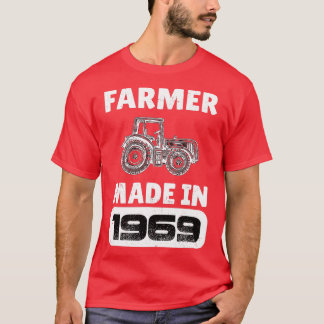 Vintager Bauer Geboren 1969 54 Jahre alte Väter D T-Shirt