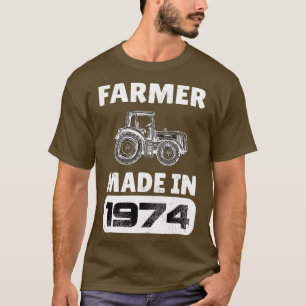 Vintager Bauer Geboren 1974 49 Jahre alte Väter D T-Shirt
