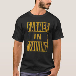 Vintager Bauer in der Ausbildung landwirtschaftlic T-Shirt