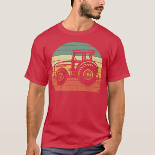 Vintager Bauer Traktor Retro Bauer Traktor Silhou T-Shirt