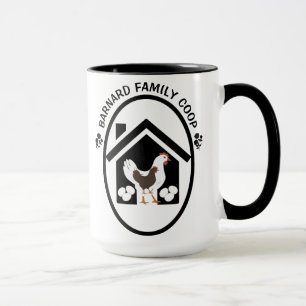 Vintager Bauernhof Bio Frische Eier Hühnerhenne Tasse
