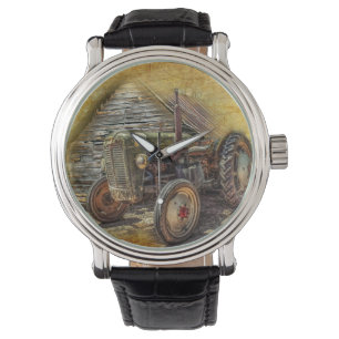 Vintager Bauerntraktor Armbanduhr