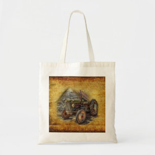 Vintager Bauerntraktor Tragetasche
