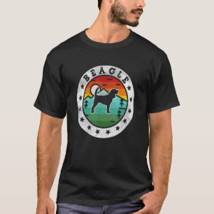 Vintager Beagle Retro Dog Mama Vater T-Shirt