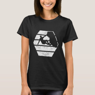 Vintager Bergsteiger Klettersteig Motif 1 T-Shirt