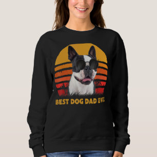 Vintager bester Boston Terrier Dog Vater je Welpen Sweatshirt