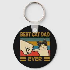 Vintager bester Cat Vater Ever Funny Cat Daddy Ges Schlüsselanhänger
