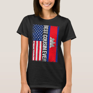 Vintager bester Cousin je Retro American Kambodsch T-Shirt