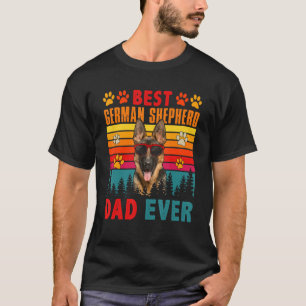 Vintager bester deutscher Schäferhund Vater je Nie T-Shirt