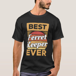 Vintager bester Eisbewahrer je Frettchen T-Shirt