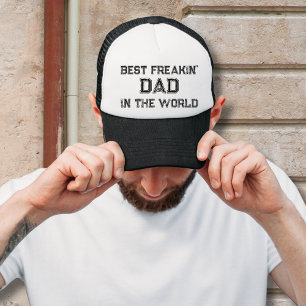 Vintager bester Freakin' Vater in World Trucker Ha Truckerkappe