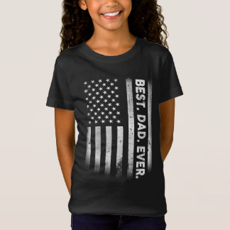 Vintager bester Vater je amerikanische Flagge beän T-Shirt