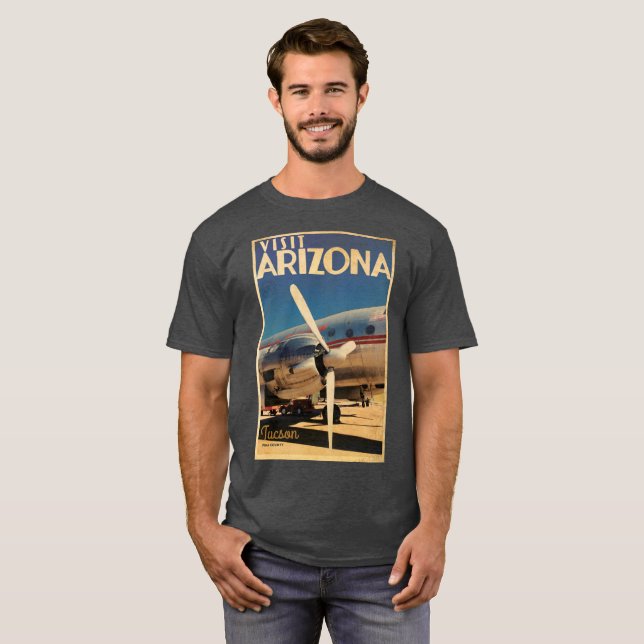 Vintager Besuch Arizona T - Shirt (Vorne ganz)