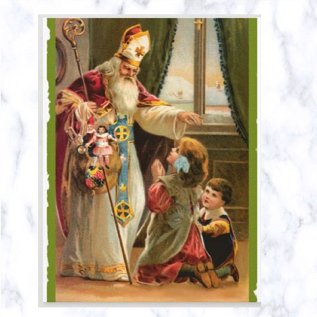 Vintager Besuch vom Nick Postkarte (Von Creator hochgeladen)